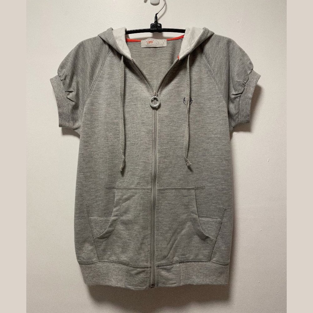 Stussy Girls Cap Hoodie – Silver Heather Size M